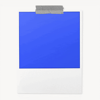 Blue instant photo frame, simple | Free Photo - rawpixel