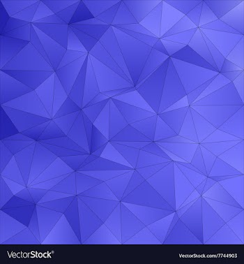 Blue irregular triangle pattern background vector image