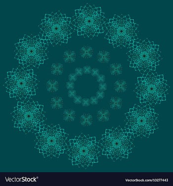 Blue lace vector image