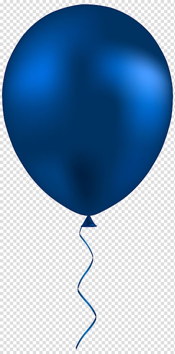 Blue latex balloon, Balloon Navy blue , balloon transparent background PNG clipart