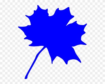 Blue Leaf Clip Art At Clker - Maple Leaf Clip Art