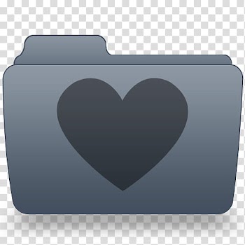 Blue Leopard, gray heart file icon transparent background PNG clipart