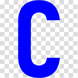 Blue letter c icon - Free blue letter icons