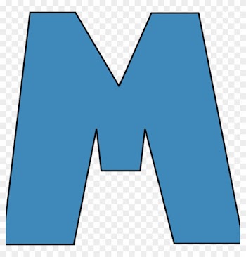 Blue Letter M Blue Letter M Blue Alphabet Letter M - Letter