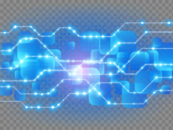 Blue Light Decoration Technology Effect Download HD PNG