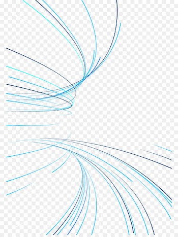 Blue Light Line - Vector hand-drawn Blue Line Science and Technology 