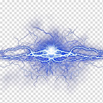 Blue lighting, Lightning Icon, Blue Fresh Lightning Effect Element transparent background PNG clipart