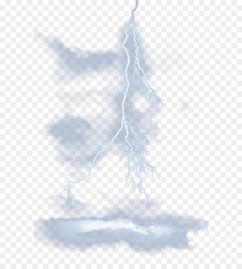 Blue lightning light effect 