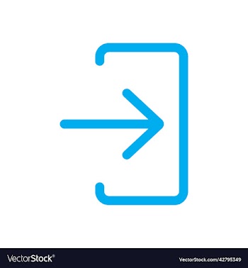 blue login icon