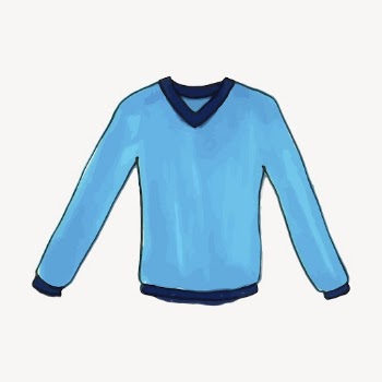 Blue long sleeve shirt sticker, | Free Vector - rawpixel