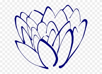 Blue Lotus Images Stock Photos Clipart Free Clip Art - Navy Blue Flower Clipart