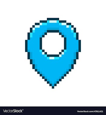 blue map pin