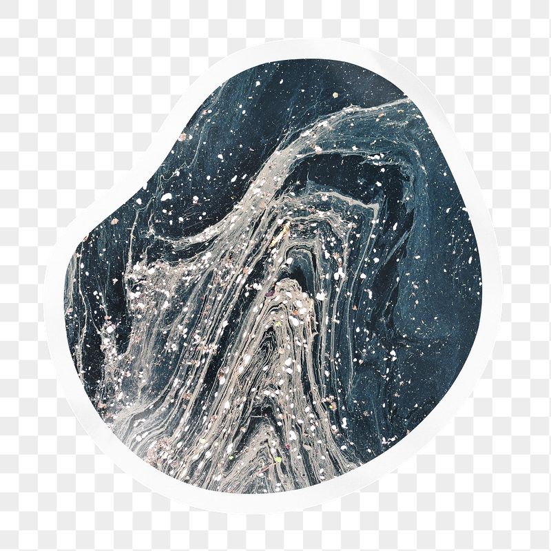 Blue marble aesthetic png badge | Free PNG - rawpixel