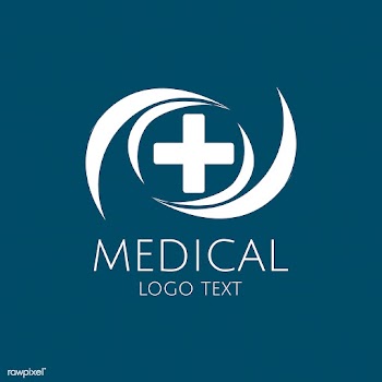 Blue medical care service logo vector | Free stock vector - 538837