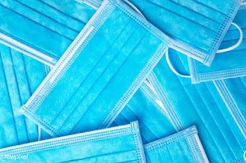 Blue medical face masks for coronavirus protection | Free  photo - 2297457