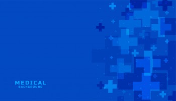 Blue medical science and healthcare background Free Vector