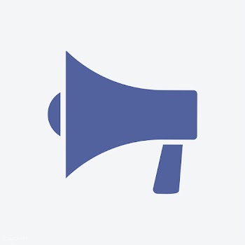 Blue megaphone icon graphic design | Free stock vector - 457505