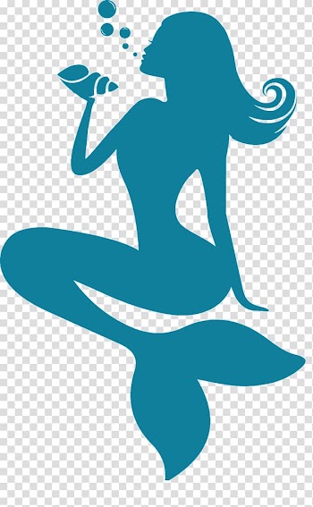 Blue mermaid illustration, Tobacco pipe Smoking Mermaid Seashell, mermaid tail transparent background PNG clipart