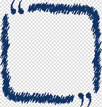 Blue message frame , Quotation mark Computer file, Blue graffiti hand drawing reference box transparent background PNG clipart