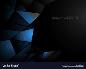 Blue metal shapes scene vector image