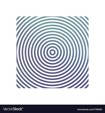 Blue metallic circle background design vector image