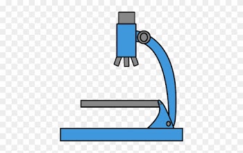 Blue Microscope - Science Test Tubes Clipart
