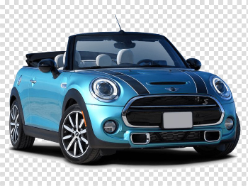 Blue Mini Cooper PNG Background Image