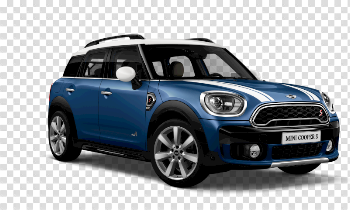 Blue Mini Cooper PNG Download Image