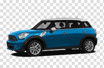 Blue Mini Cooper PNG High-Quality Image
