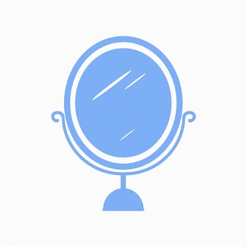 Blue mirror icon cosmetics vector | Free stock vector - 517531