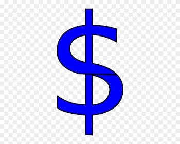 Blue Money Svg Clip Arts 312 X 591 Px - Синий Вектор Money Png