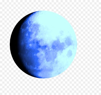 Blue moon Desktop Wallpaper - blue watercolor 