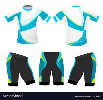Blue motion colors sports t-shirt vector image