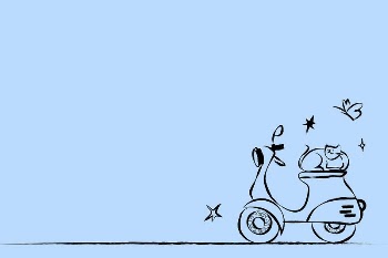 Blue motorcycle doodle background, cute | Free PSD - rawpixel