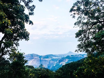 Blue Mountain Under Blue Skies
