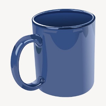 Blue mug clipart, object illustration | Free PSD - rawpixel