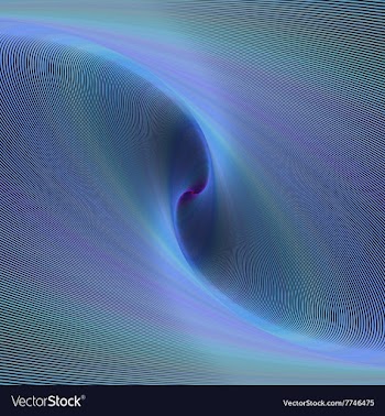 Blue mysterious fractal design background vector image
