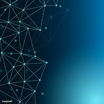 Blue neural network illustration | Free stock vector - 555749