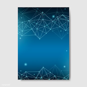 Blue neural network illustration | Free stock vector - 555783