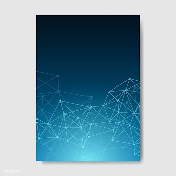 Blue neural network illustration | Free stock vector - 555785