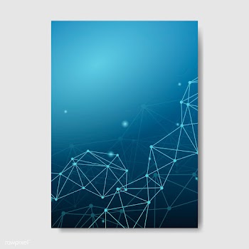 Blue neural network illustration | Free stock vector - 555793