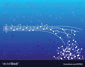 Blue notes vector image