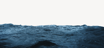 Blue ocean border collage element | Free PSD - rawpixel