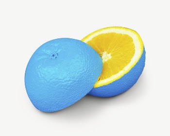 Blue orange collage element, isolated | Free PSD - rawpixel