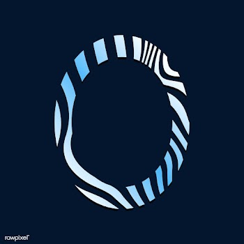 Blue oval abstract badge template vector | Free stock vector - 538145