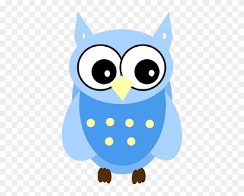 Blue Owl Clip Art - Baby Owl Clip Art