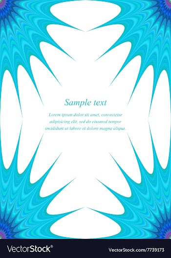 Blue page corner design template vector image