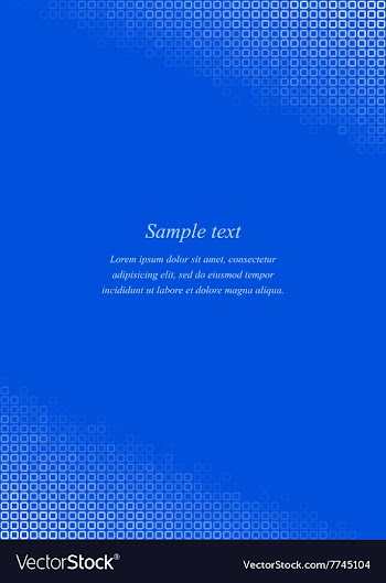 Blue page corner design template vector image