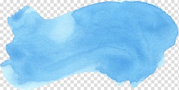 Blue paint art, Blue Watercolor painting Azure, watercolor blue transparent background PNG clipart