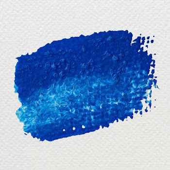 Blue paint brush stroke | Free stock illustration - 583539